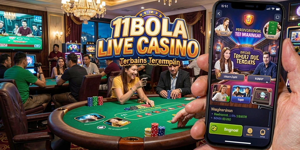 Tampilan gameplay Live Casino yang mendebarkan di 11BOLA.
