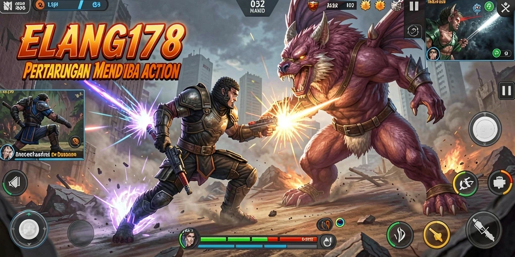 Tangkapan layar dari gameplay ELANG178 yang penuh aksi dan seru.