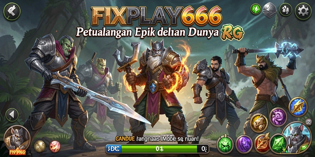 Gameplay FIXPLAY666 menunjukkan petualangan epik di dunia RPG.
