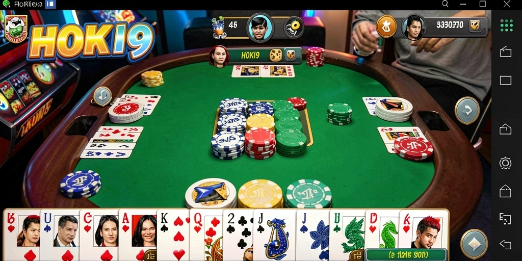 Gameplay HOKI9 yang menarik dalam permainan Gaple.