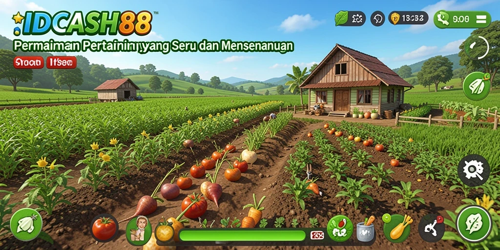 Tangkapan layar menampilkan gameplay seru dalam dunia pertanian.