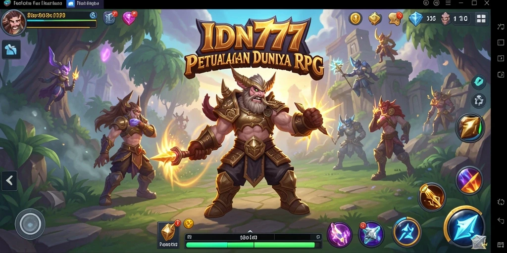 Tampilan gameplay RPG yang menegangkan di IDN777, penuh aksi dan petualangan.