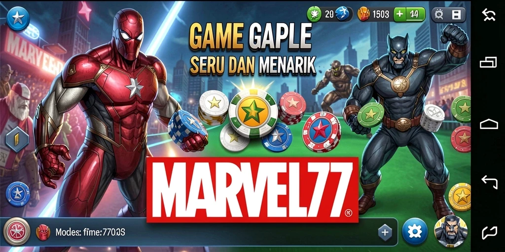 Tampilan gameplay MARVEL77 yang menegangkan dan interaktif.