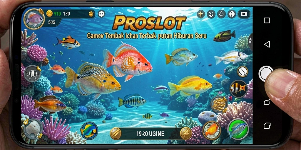 Tangkapan ikan seru dalam gameplay PROSLOT.