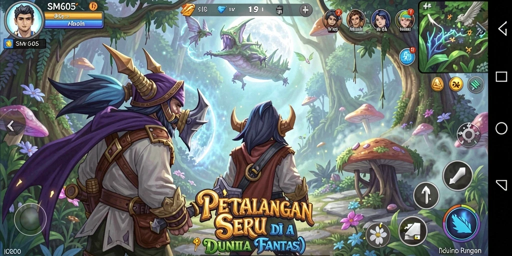 Gameplay SM605 yang menarik dan penuh aksi petualangan.