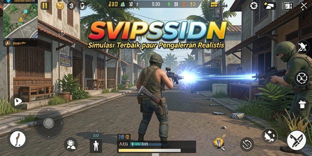 Tangkapan layar dari gameplay SVIPSIDN yang menampilkan simulasi kehidupan nyata.