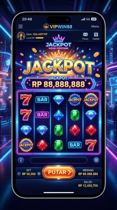 Tampilan utama aplikasi vipwin88 dengan berbagai pilihan aplikasi.